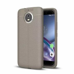 Чехол-накладка Litchi Grain для Motorola Moto G5S (серый)