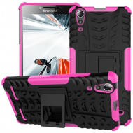 Чехол Hybrid Armor для Lenovo A6000 (черный + розовый) Чехол Hybrid Armor для Lenovo A6000 (черный + розовый)