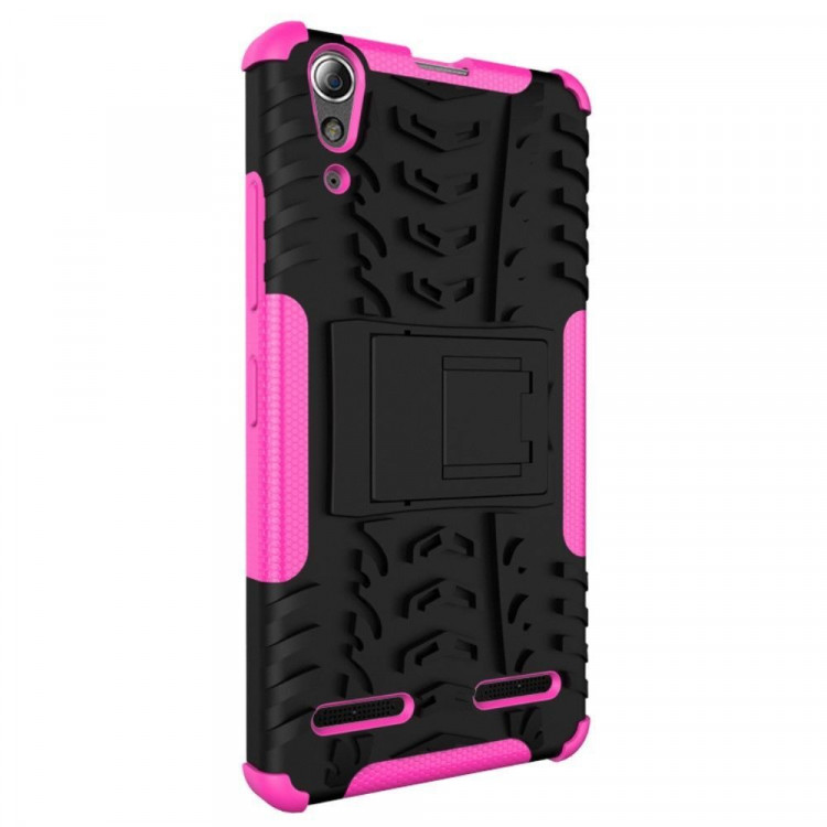 Чехол Hybrid Armor для Lenovo A6000 (черный + розовый)