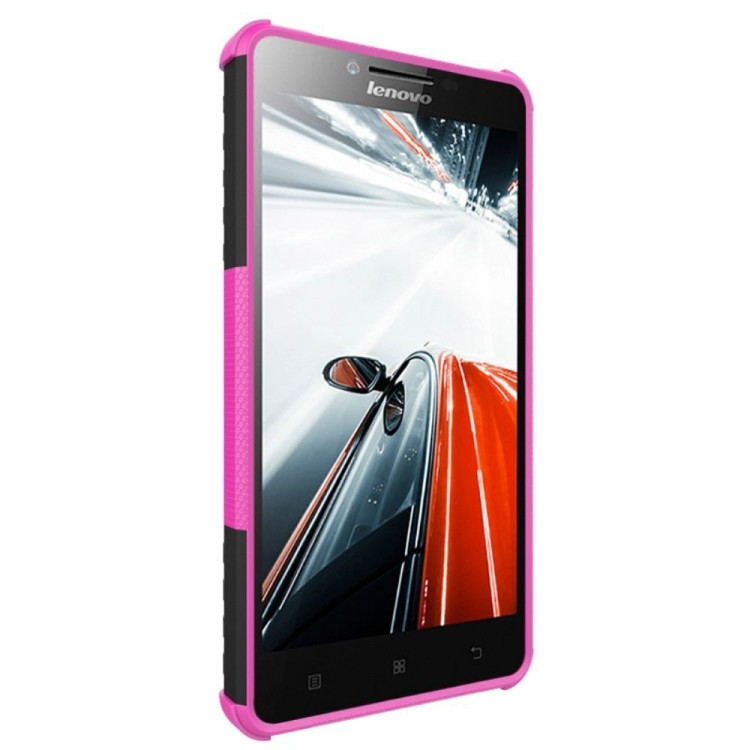 Чехол Hybrid Armor для Lenovo A6000 (черный + розовый)