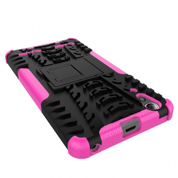 Чехол Hybrid Armor для Lenovo A6000 (черный + розовый) Чехол Hybrid Armor для Lenovo A6000 (черный + розовый)