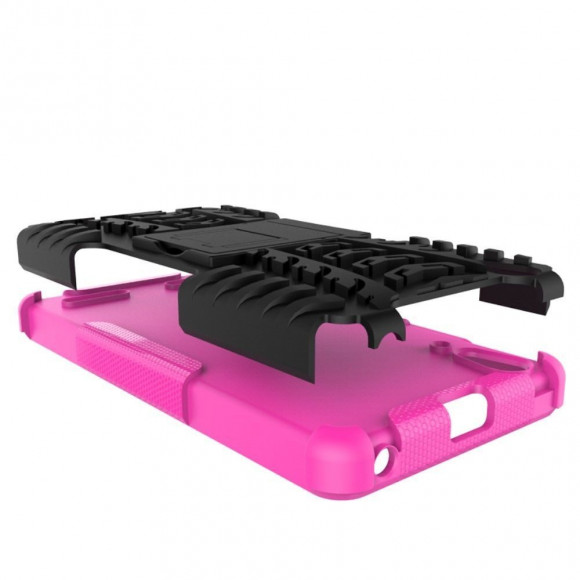 Чехол Hybrid Armor для Lenovo A6000 (черный + розовый) Чехол Hybrid Armor для Lenovo A6000 (черный + розовый)