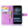 Чехол с визитницей для Nokia 6 (фиолетовый)