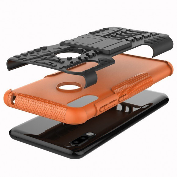 Чехол Hybrid Armor для ASUS Zenfone Max Pro (M2) ZB631KL (черный + оранжевый)