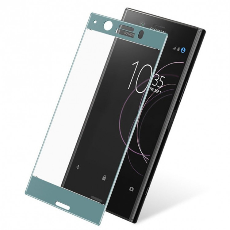 Защитное стекло 3D для Sony Xperia XZ1 Compact (голубой)