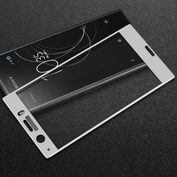 Защитное стекло 3D для Sony Xperia XZ1 Compact (голубой)