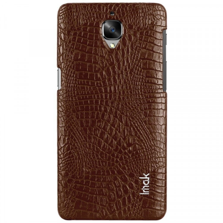 Чехол-накладка iMak Ruiyi Crocodile для OnePlus 3 / OnePlus 3T (коричневый)