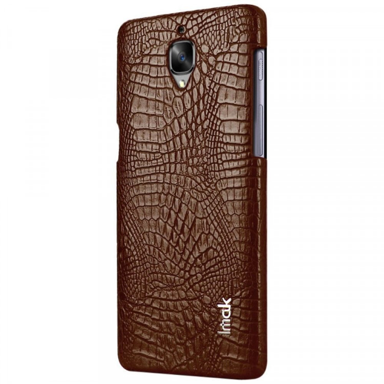 Чехол-накладка iMak Ruiyi Crocodile для OnePlus 3 / OnePlus 3T (коричневый)
