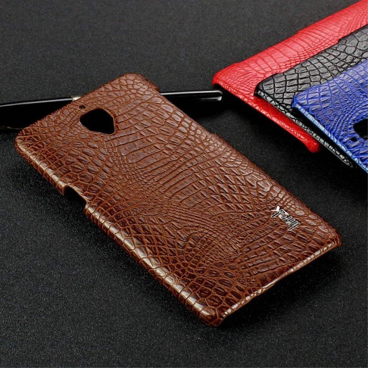 Чехол-накладка iMak Ruiyi Crocodile для OnePlus 3 / OnePlus 3T (коричневый)