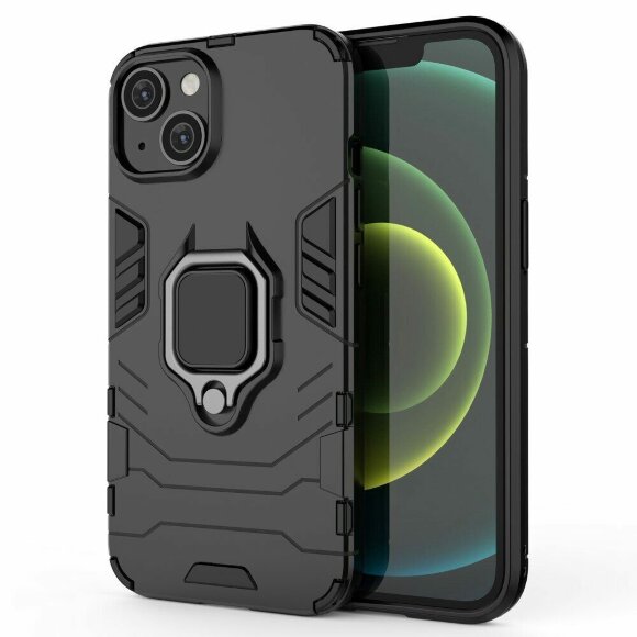 Чехол Armor Ring Holder для iPhone 14 (черный)