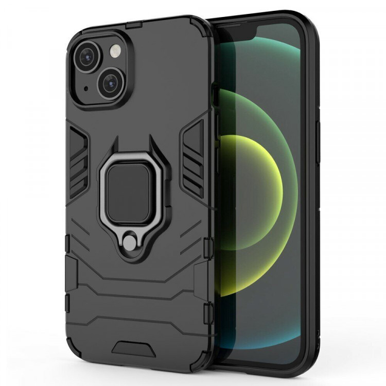 Чехол Armor Ring Holder для iPhone 14 (черный)