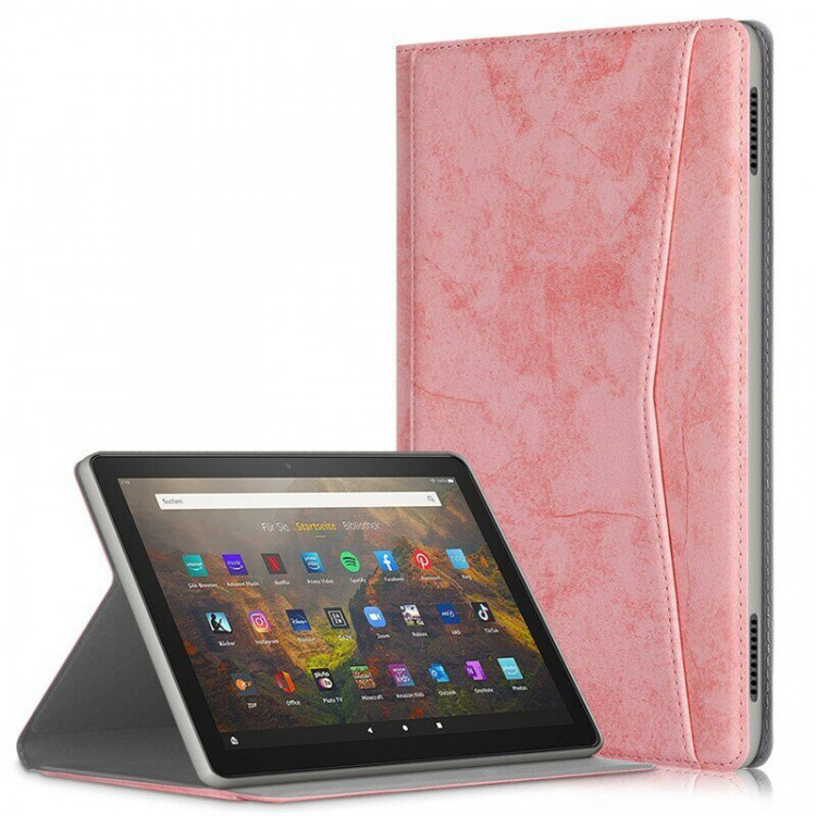 Чехол Stitching Line Design для Amazon Fire HD 10 (2021) (розовый)