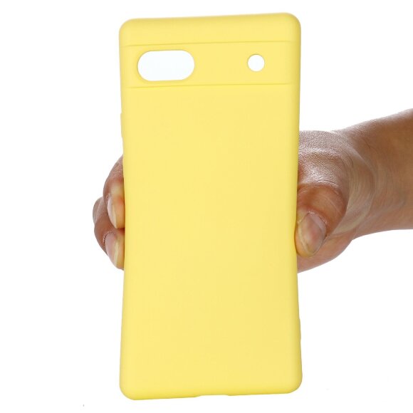 Силиконовый чехол Mobile Shell для Google Pixel 7a (желтый) Силиконовый чехол Mobile Shell для Google Pixel 7a (желтый)