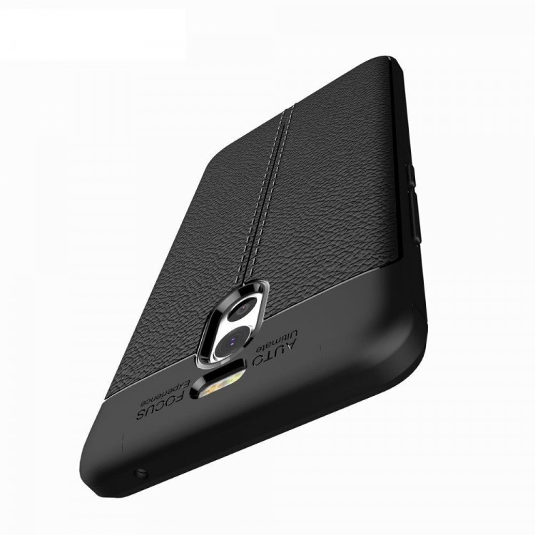 Чехол-накладка Litchi Grain для Meizu M6 Note (черный)