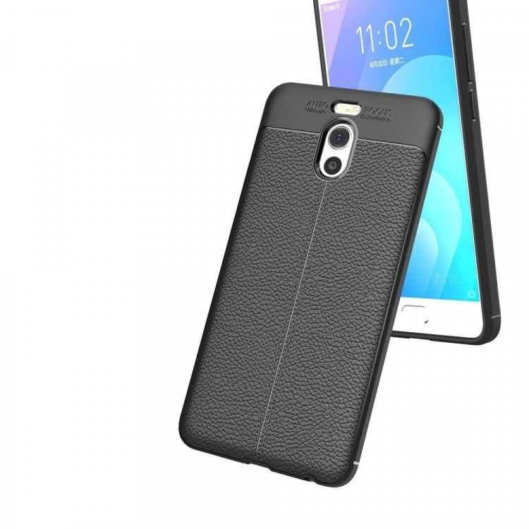 Чехол-накладка Litchi Grain для Meizu M6 Note (черный)