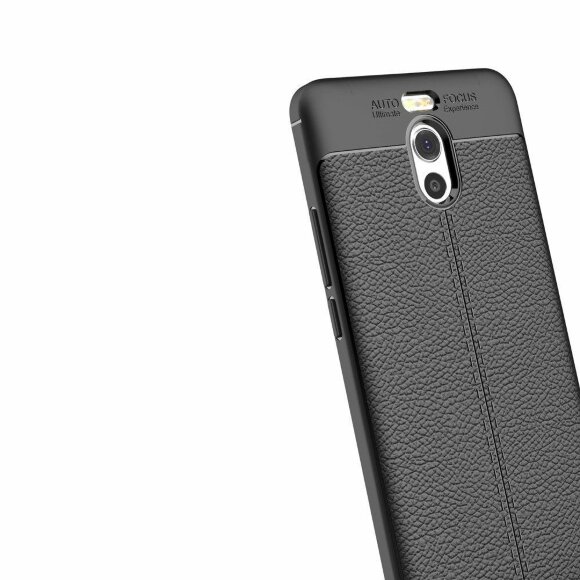 Чехол-накладка Litchi Grain для Meizu M6 Note (черный)