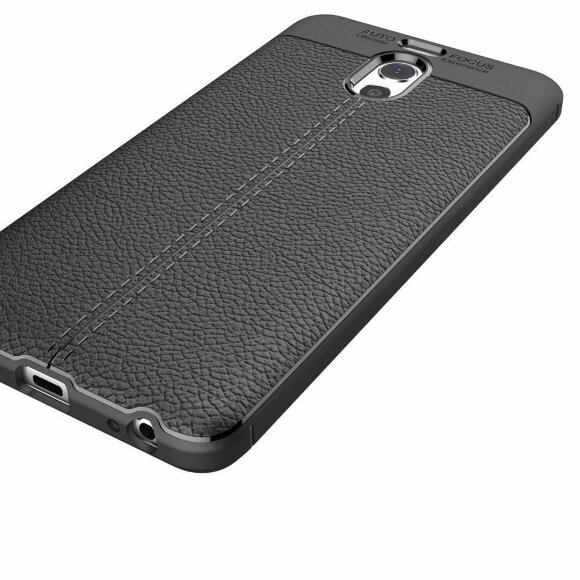 Чехол-накладка Litchi Grain для Meizu M6 Note (черный)