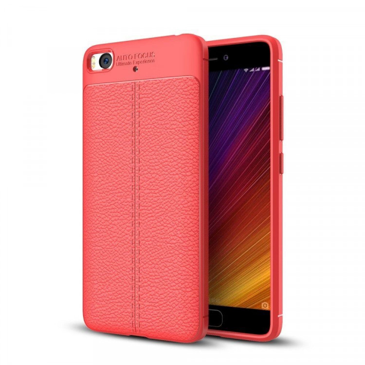 Чехол-накладка Litchi Grain для Xiaomi Mi5S (красный)