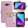 Чехол с визитницей для Samsung Galaxy J1 mini Prime (розовый)