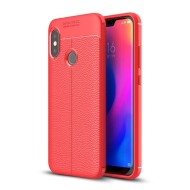 Чехол-накладка Litchi Grain для Xiaomi Redmi 6 Pro / Mi A2 Lite (красный)