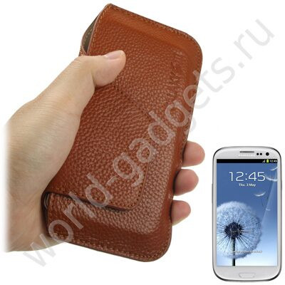 Кожаный чехол для Samsung Galaxy S3