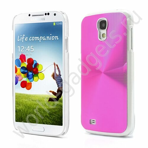Чехол алюминий + пластик для Samsung Galaxy S4 / i9500 (розовый)