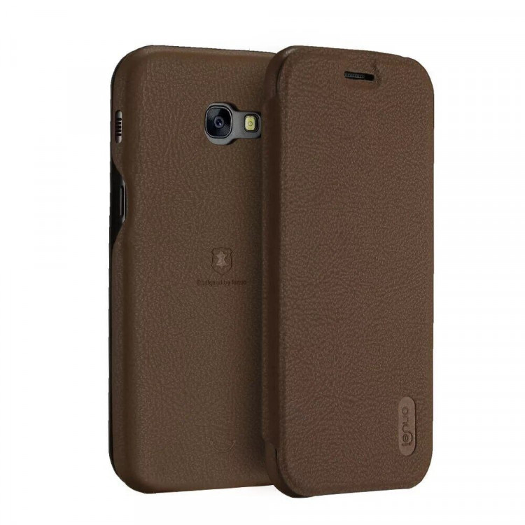 Чехол LENUO для Samsung Galaxy A3 (2017) SM-A320F (коричневый)