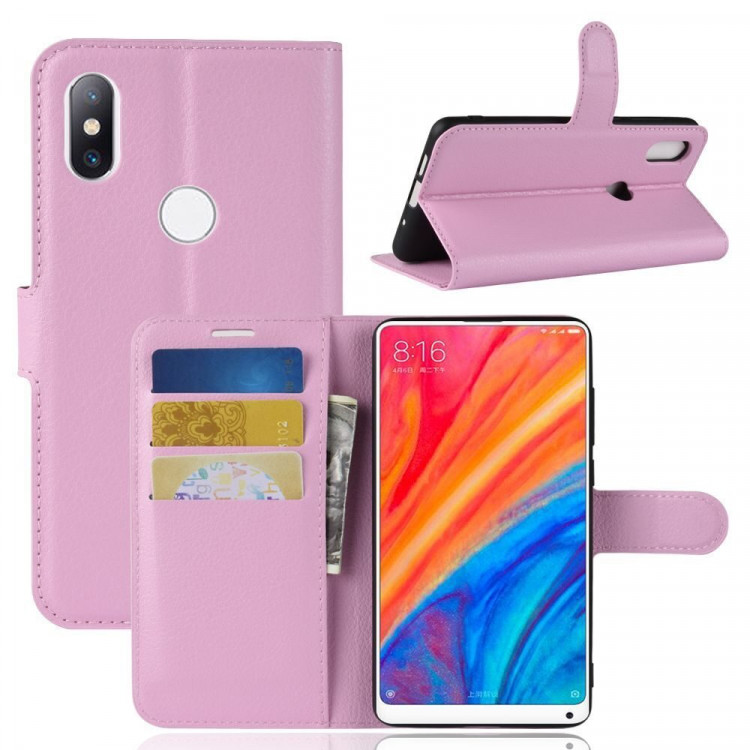 Чехол с визитницей для Xiaomi Mi Mix 2s (розовый)
