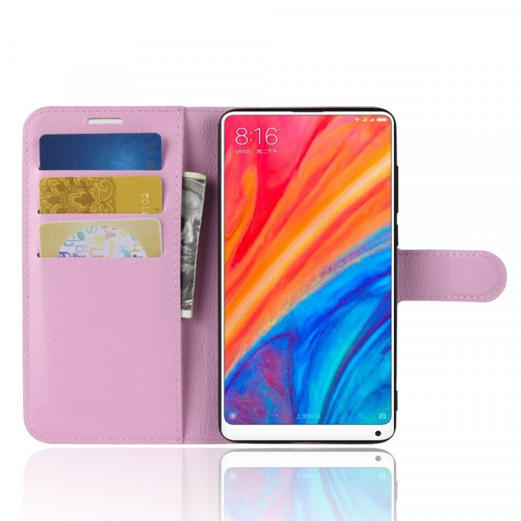 Чехол с визитницей для Xiaomi Mi Mix 2s (розовый)