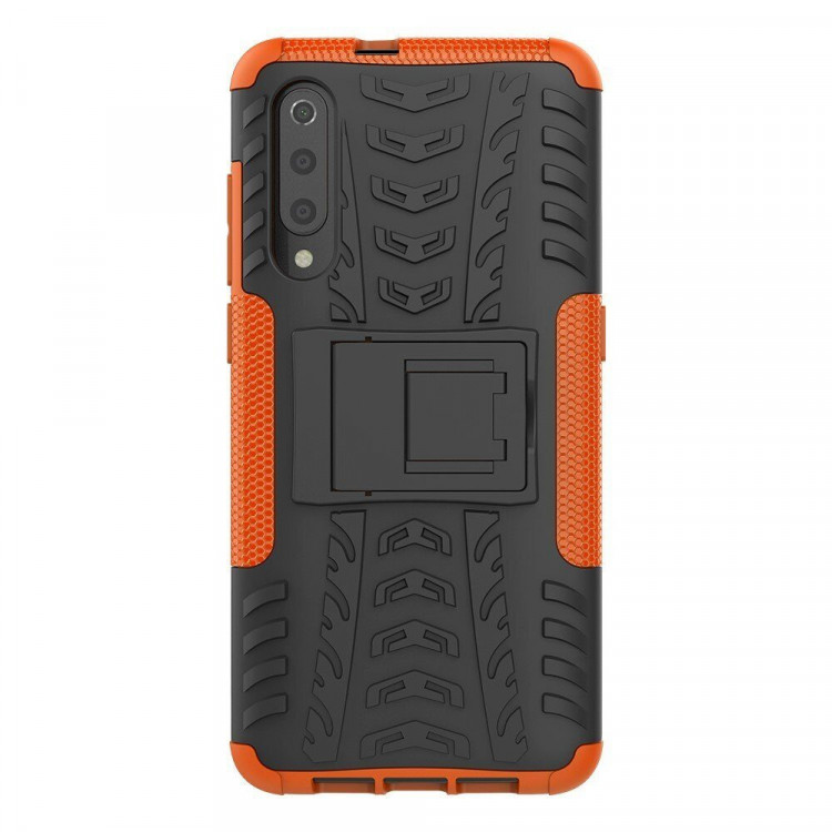 Чехол Hybrid Armor для Xiaomi Mi 9 (черный + оранжевый)