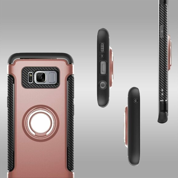 Чехол Hybrid Kickstand для Samsung Galaxy S8+ (розовое золото)