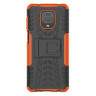 Чехол Hybrid Armor для Redmi Note 9S / Note 9 Pro / Note 9 Pro Max (черный + оранжевый)