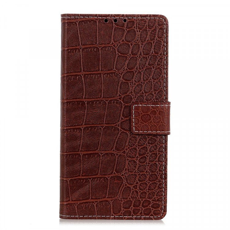 Чехол Crocodile Texture для Samsung Galaxy A50 / Galaxy A50s / Galaxy A30s (коричневый)