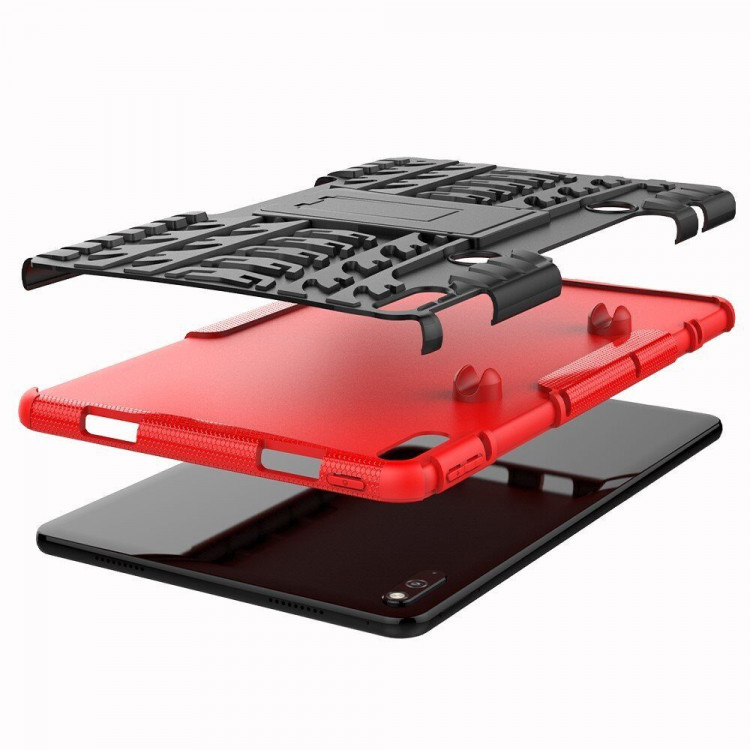 Чехол Hybrid Armor для Huawei MatePad 10.4 (черный + красный)