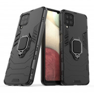 Чехол Armor Ring Holder для Samsung Galaxy A12 (черный) Чехол Armor Ring Holder для Samsung Galaxy A12 (черный)