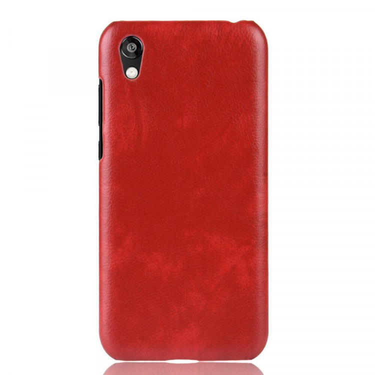 Кожаная накладка-чехол для Huawei Y5 (2019) / Honor 8S (красный)