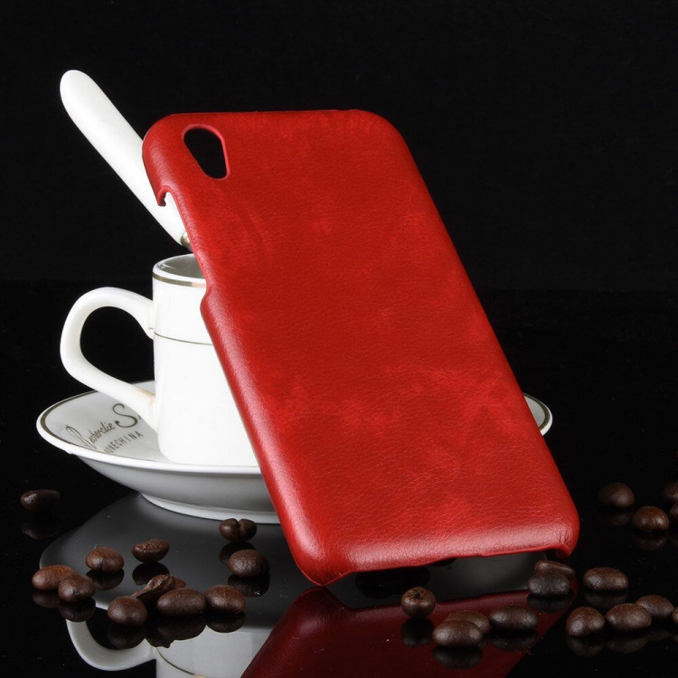 Кожаная накладка-чехол для Huawei Y5 (2019) / Honor 8S (красный)