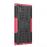 Чехол Hybrid Armor для Samsung Galaxy Note 10+ (Plus) (черный + розовый)