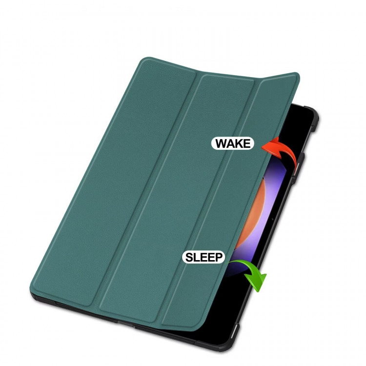 Чехол для Xiaomi Pad 6S Pro (темно-зеленый)