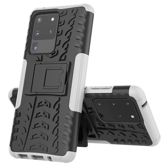 Чехол Hybrid Armor для Samsung Galaxy S20 Ultra (черный + белый) Чехол Hybrid Armor для Samsung Galaxy S20 Ultra (черный + белый)