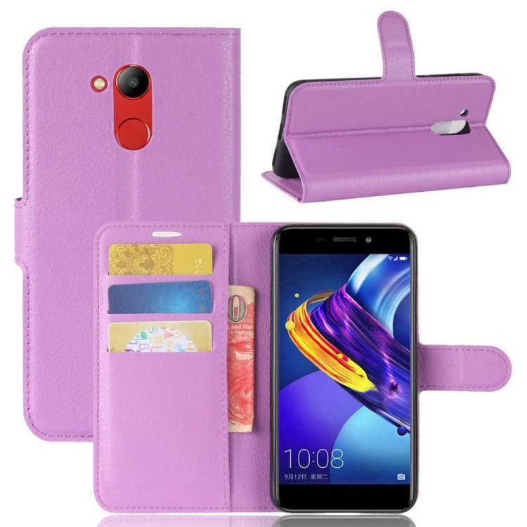 Чехол с визитницей для Huawei Honor 6C Pro / V9 Play (фиолетовый)