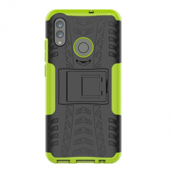 Чехол Hybrid Armor для Huawei Honor 10 Lite / P Smart (2019)  (черный + зеленый) Чехол Hybrid Armor для Huawei Honor 10 Lite / P Smart (2019)  (черный + зеленый)