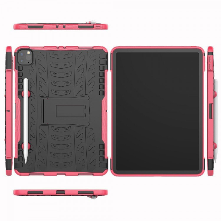Чехол на iPad Pro 11 (2022, 2021, 2020) (черный + розовый)