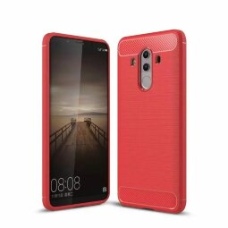 Чехол-накладка Carbon Fibre для Huawei Mate 10 Pro (красный)