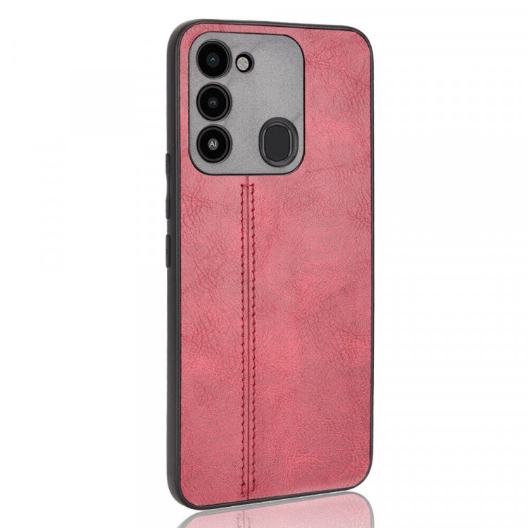 Чехол из экокожи для Tecno Spark Go 2022 (красный)