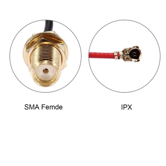 Кабель-адаптер с IPX на SMA Female