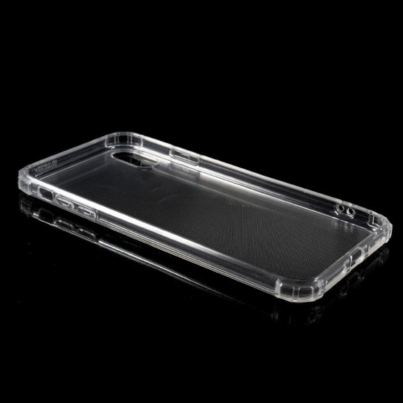 Силиконовый чехол с усиленными бортиками для iPhone XS Max (прозрачный) Силиконовый чехол с усиленными бортиками для iPhone XS Max (прозрачный)