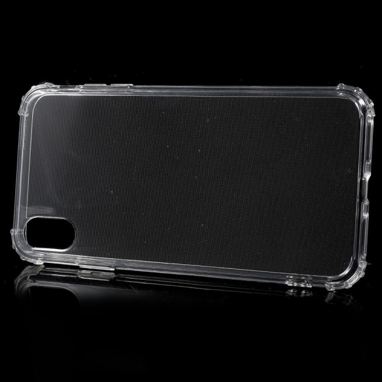 Силиконовый чехол с усиленными бортиками для iPhone XS Max (прозрачный)