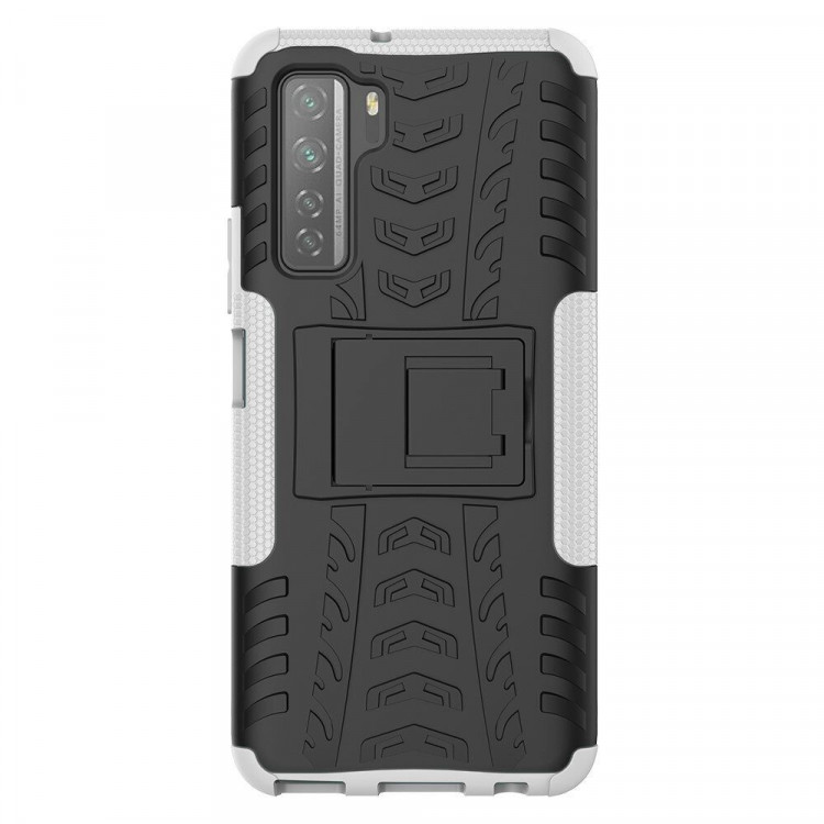 Чехол Hybrid Armor для Honor 30S (CDY-NX9A) (черный + белый)
