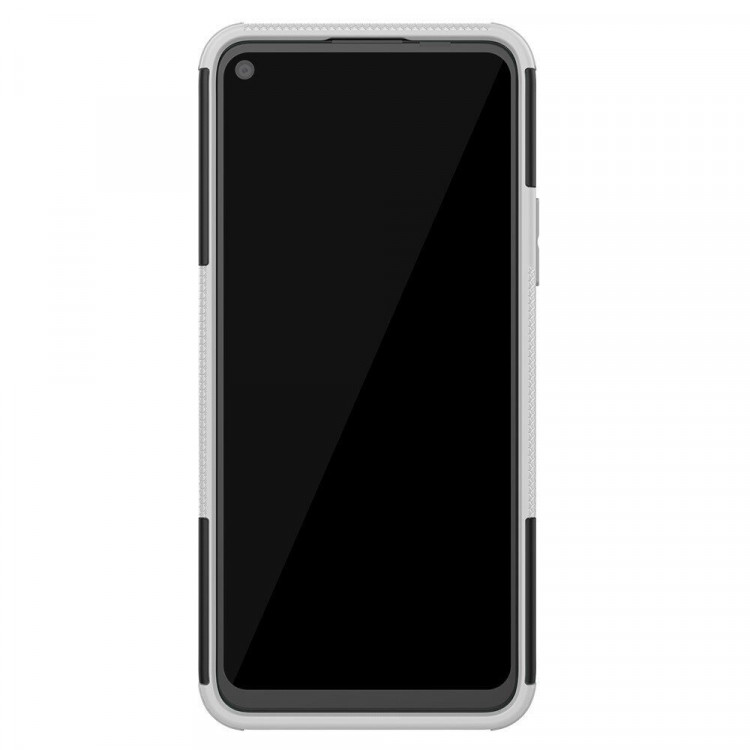 Чехол Hybrid Armor для Honor 30S (CDY-NX9A) (черный + белый)